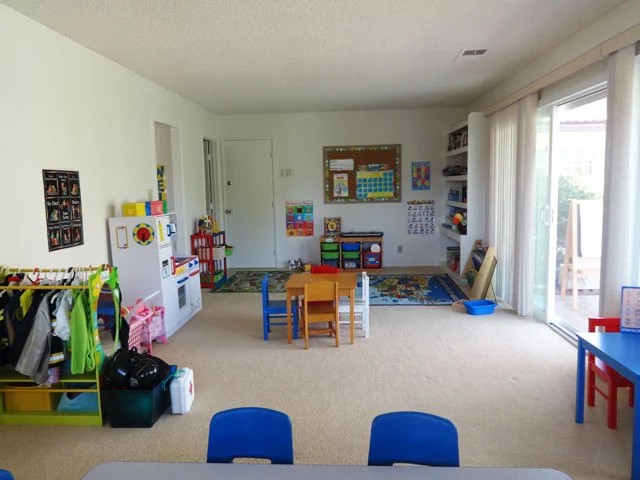 Open classroom at ABC Time Home Preschool